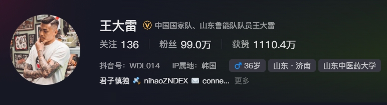  事出突然？泰山賽前幾小時亞冠退賽，王大雷社媒IP還顯示在韓國