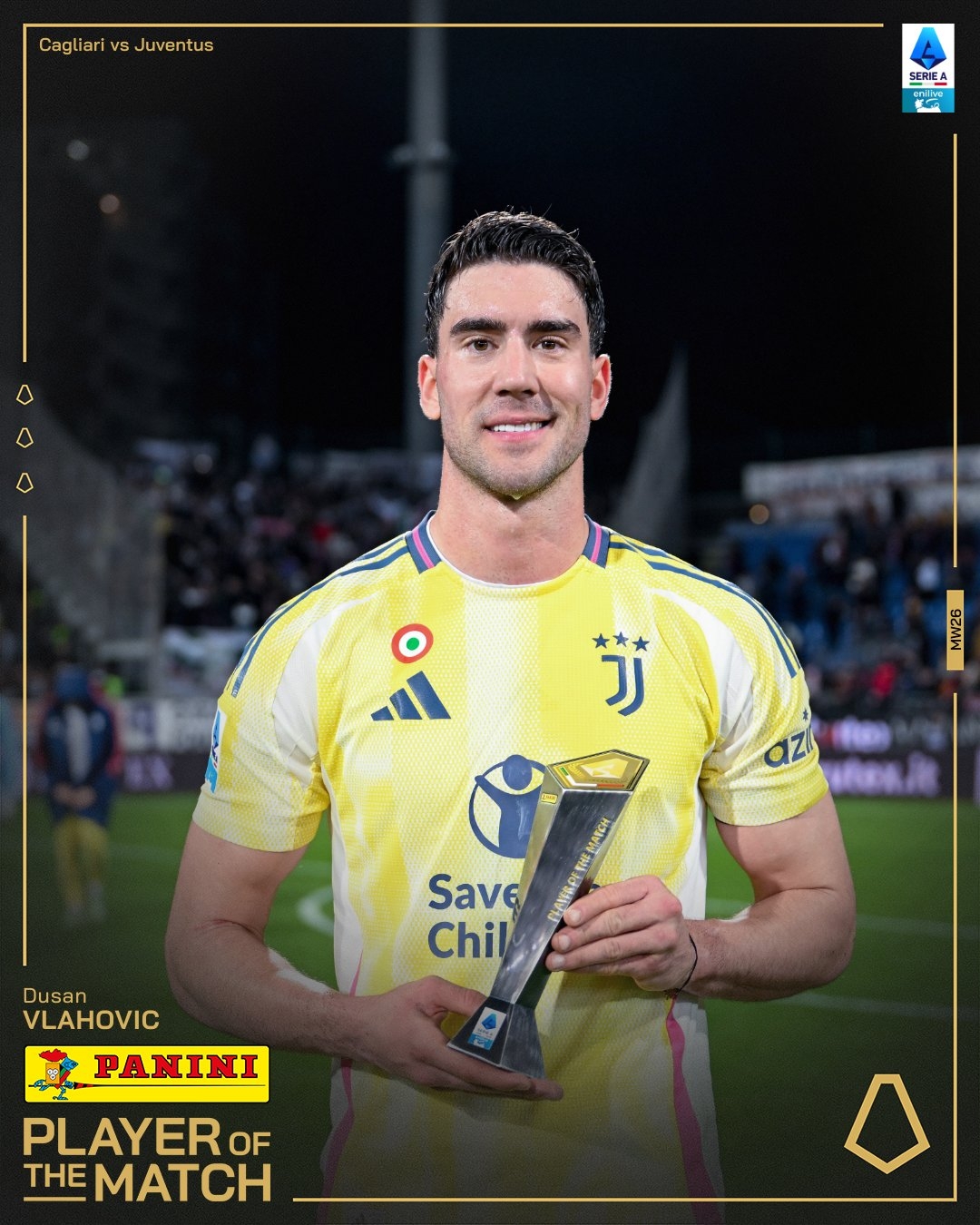  打進致勝進球！弗拉霍維奇當選尤文1-0卡利亞里全場最佳球員