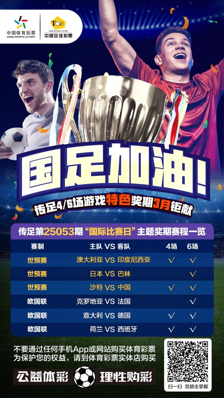  國足加油！傳足特色獎期第25053期聚焦國際比賽日