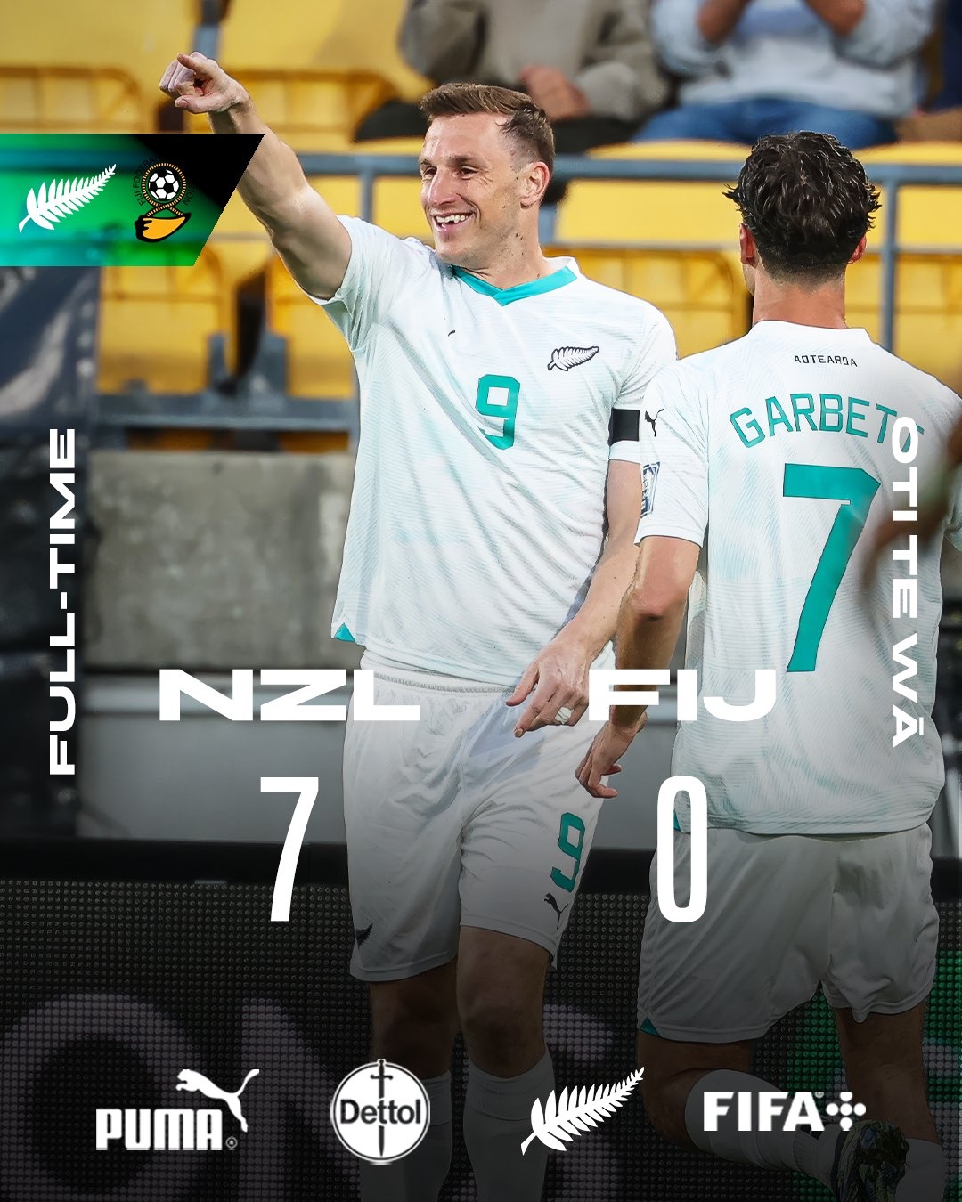  距世界杯一步之遙！新西蘭7-0進(jìn)大洋洲決賽，其FIFA排名高國(guó)足1位