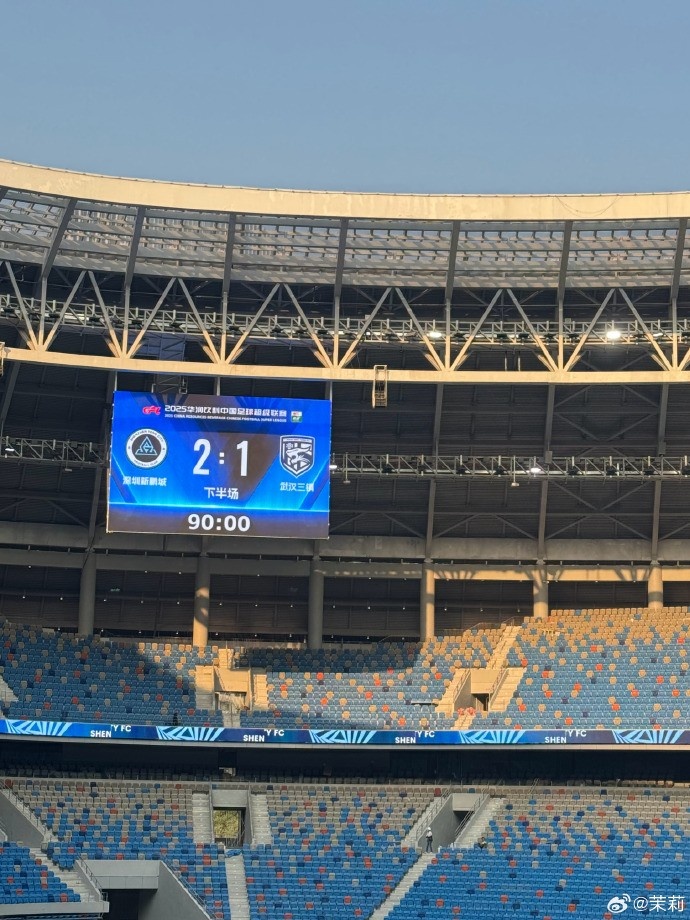  熱身賽：深圳新鵬城在常規(guī)時間2-1勝武漢三鎮(zhèn)，在加時賽2-2戰(zhàn)平