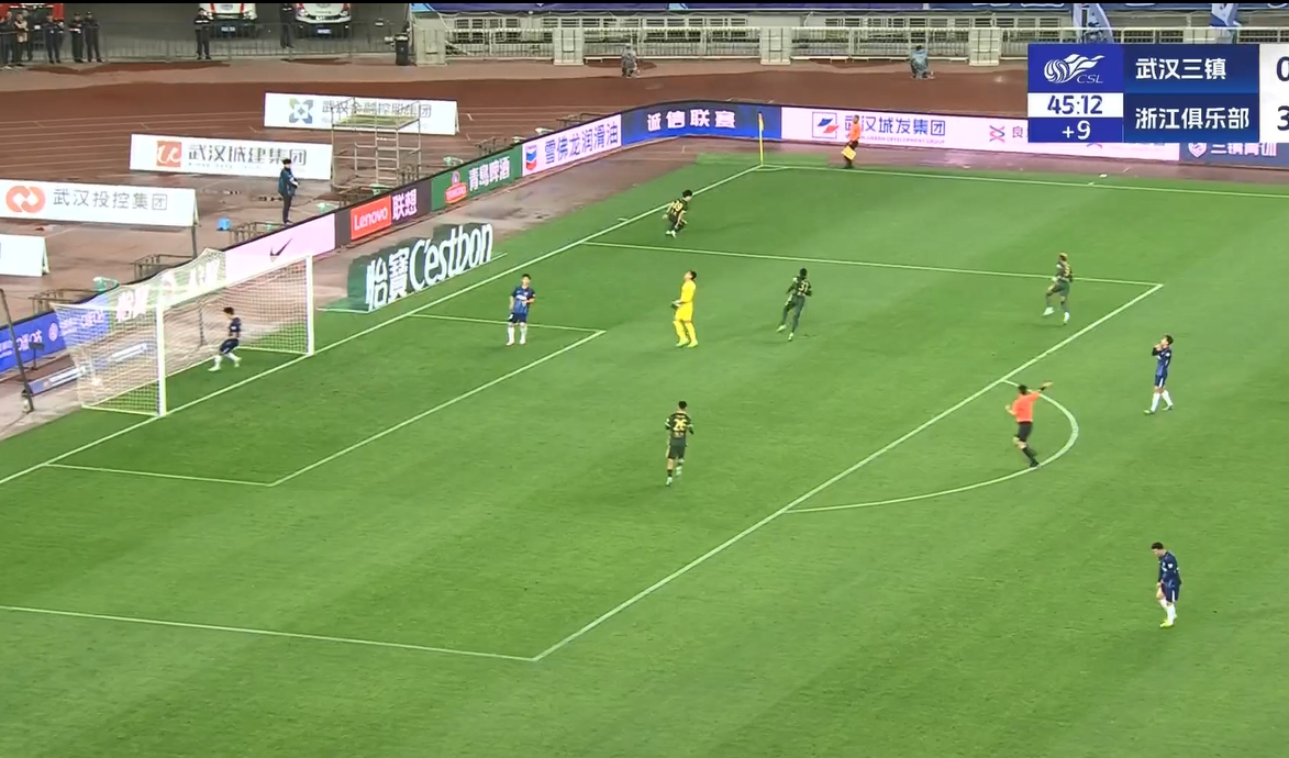  18歲王鈺棟中超處子球！三鎮(zhèn)后防白給，浙江半場4-0領(lǐng)先