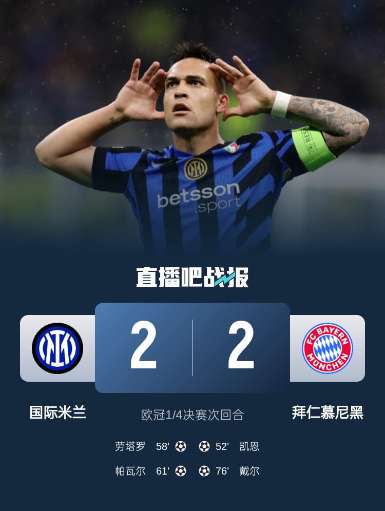  黑色3分鐘！拜仁3分鐘丟2球遭國(guó)米淘汰 去年3分鐘丟2球遭皇馬絕殺